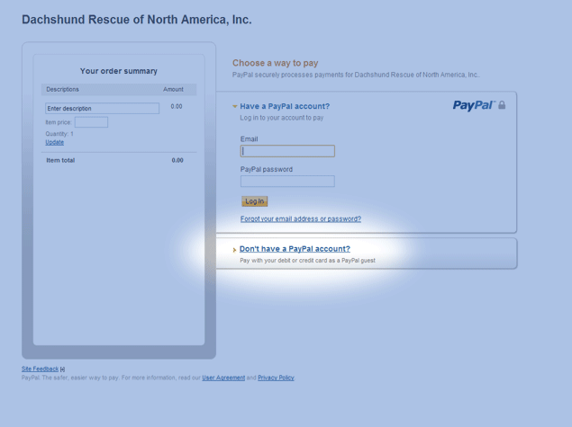 No PayPal?